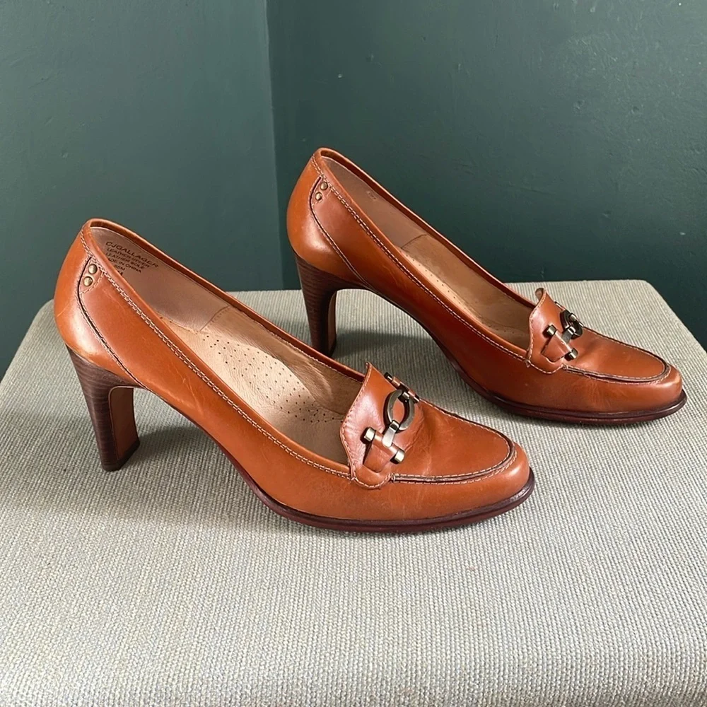 Joan & David Circa CJ Gallager Natural Leather 8.5M Gorgeous! Sexy and Comfy! - Picture 1 of 10